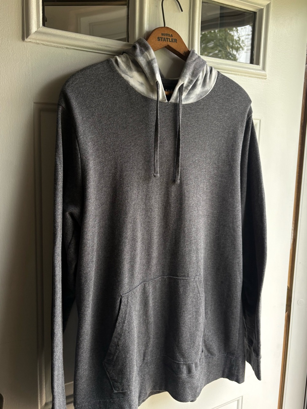 PacSun Gray Hoodie with Tie-Dye Hood Size L